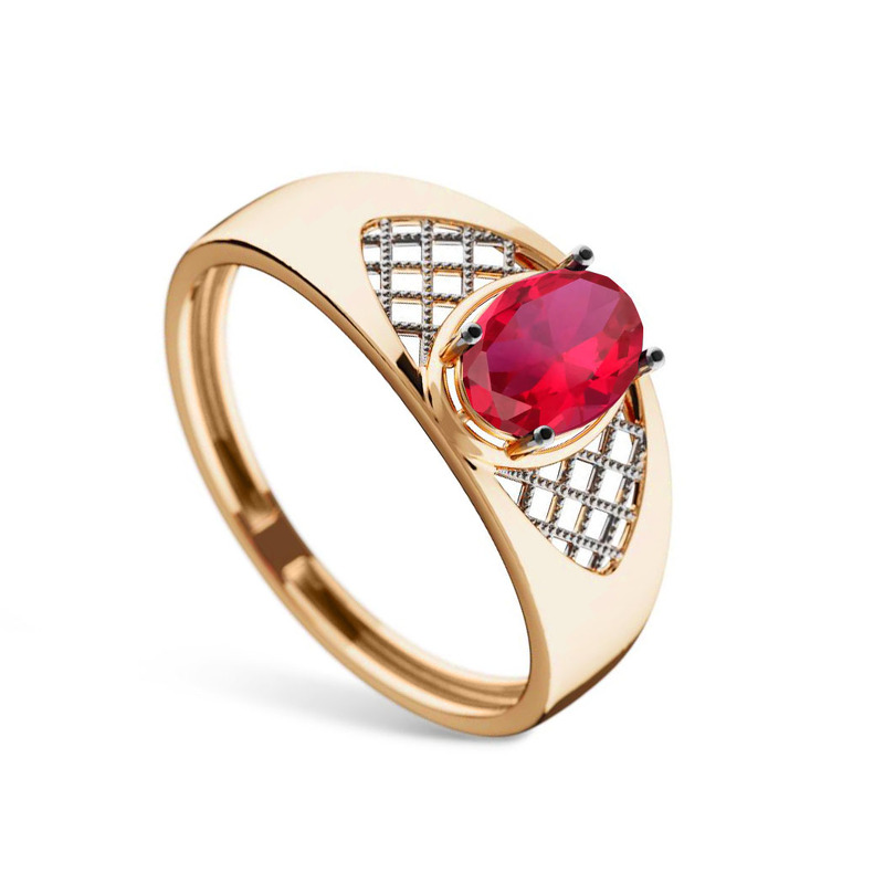Золотое кольцо с рубином