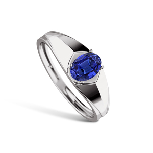 Золотое кольцо с сапфиром