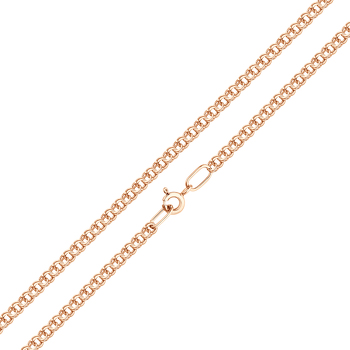 Золотая цепь «Гарибальди» с алмазной огранкой