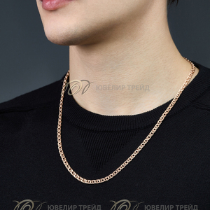 Золотая цепь «Гарибальди» с алмазной огранкой