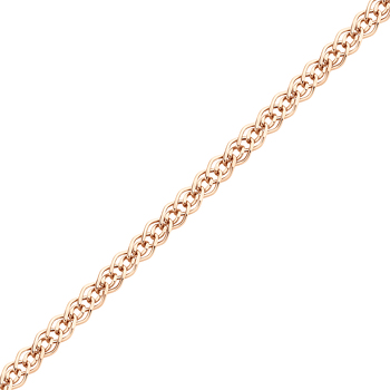 Золотая цепь «Нонна» с алмазной огранкой