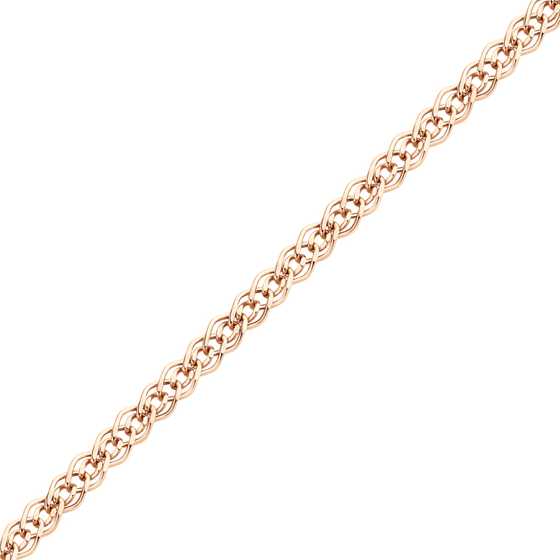 Золотая цепь «Нонна» с алмазной огранкой