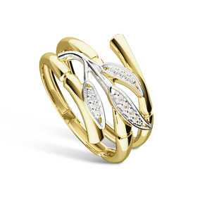 Золотое кольцо с бриллиантами