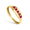 Золотое кольцо с рубинами