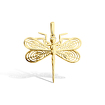 Золотая подвеска «Стрекоза» с бриллиантами