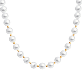 Золотые бусы с жемчугом