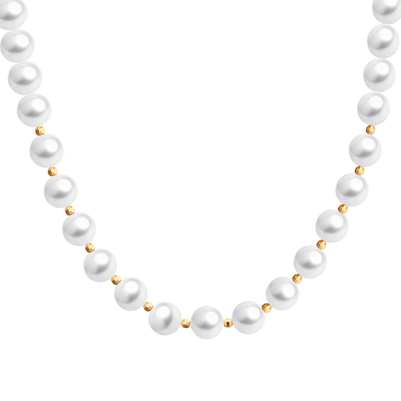 Золотые бусы с жемчугом