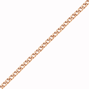 Золотой браслет «Ромб двойной» с алмазной огранкой