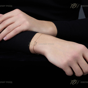 Золотой браслет «Якорь»