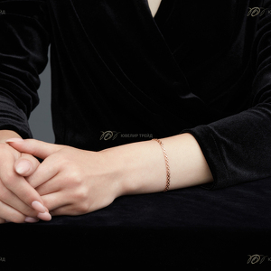 Золотой браслет «Бисмарк» с алмазной огранкой