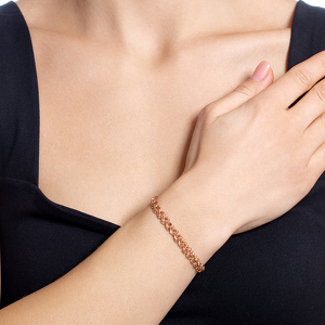 Золотой браслет «Роза»