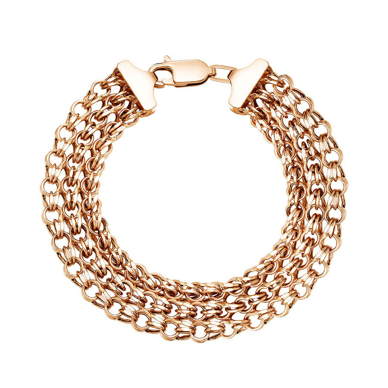 Золотой браслет «Гарибальди тройной»