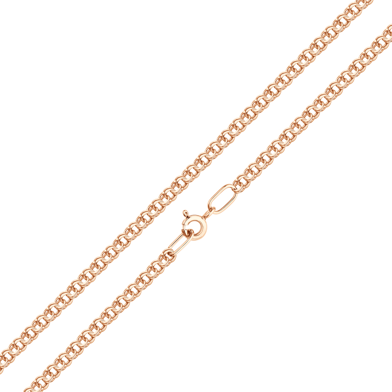 Золотой браслет «Гарибальди» с алмазной огранкой