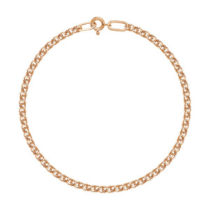 Золотой браслет «Гарибальди» с алмазной огранкой