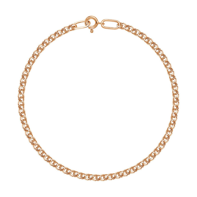 Золотой браслет «Гарибальди» с алмазной огранкой