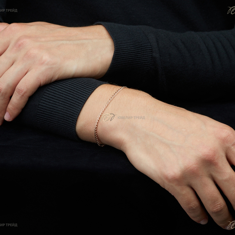 Золотой браслет «Царь»