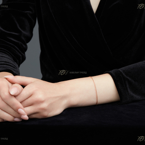 Золотой браслет «Нонна» с алмазной огранкой