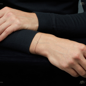 Золотой браслет «Нонна» с алмазной огранкой