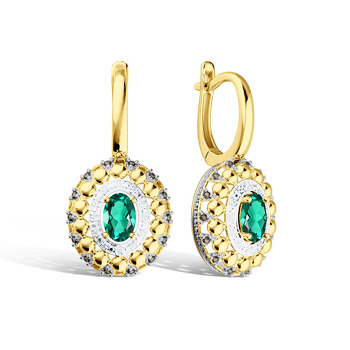 Золотые серьги с