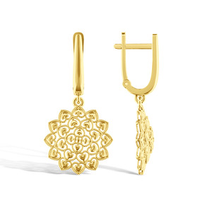 Золотые серьги