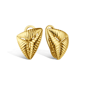 Серебряные серьги «Грани притяжения»