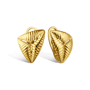 Серебряные серьги «Грани притяжения»