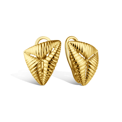 Серебряные серьги «Грани притяжения»