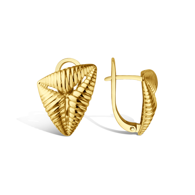 Серебряные серьги «Грани притяжения»