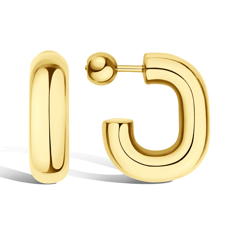 Серебряные серьги-пусеты