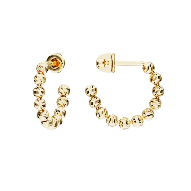 Серебряные серьги-пусеты «Дорика»