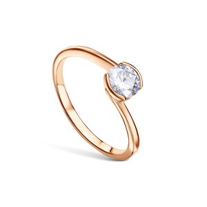 Серебряное кольцо с муассанитом