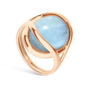 Серебряное кольцо с аквамарином