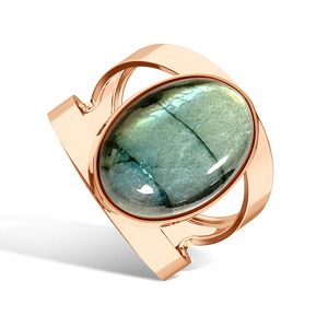 Серебряное кольцо с лабрадоритом