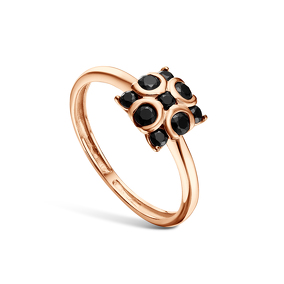 Серебряное кольцо с шпинелями