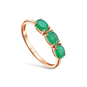 Серебряное кольцо с изумрудом