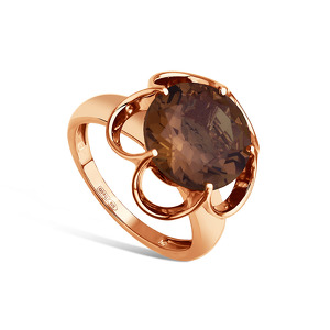 Серебряное кольцо с раухтопазом