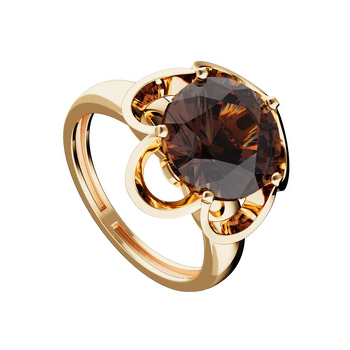 Серебряное кольцо с раухтопазом