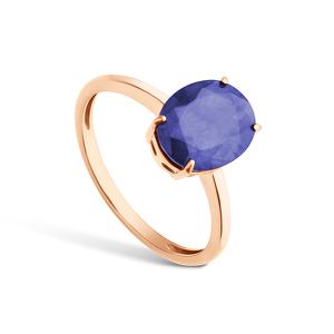 Серебряное кольцо с сапфиром