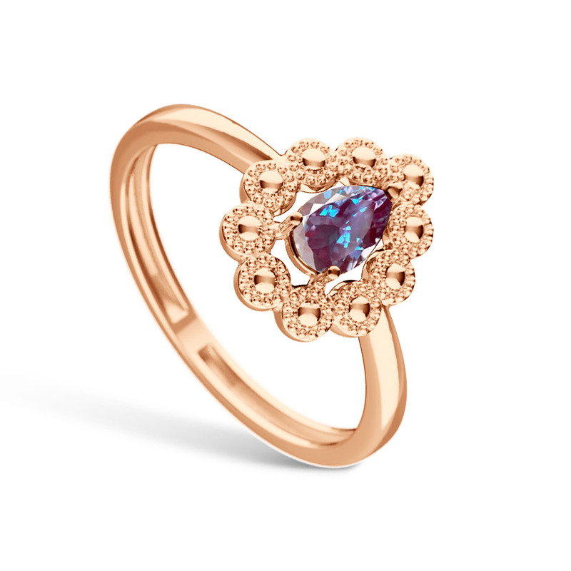 Серебряное кольцо с аметистом