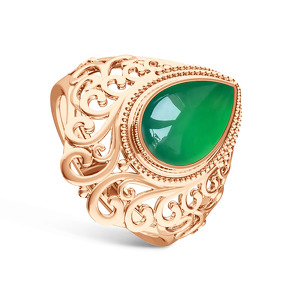 Серебряное кольцо с агатом