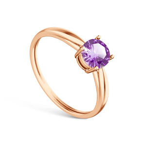 Серебряное кольцо с аметистом