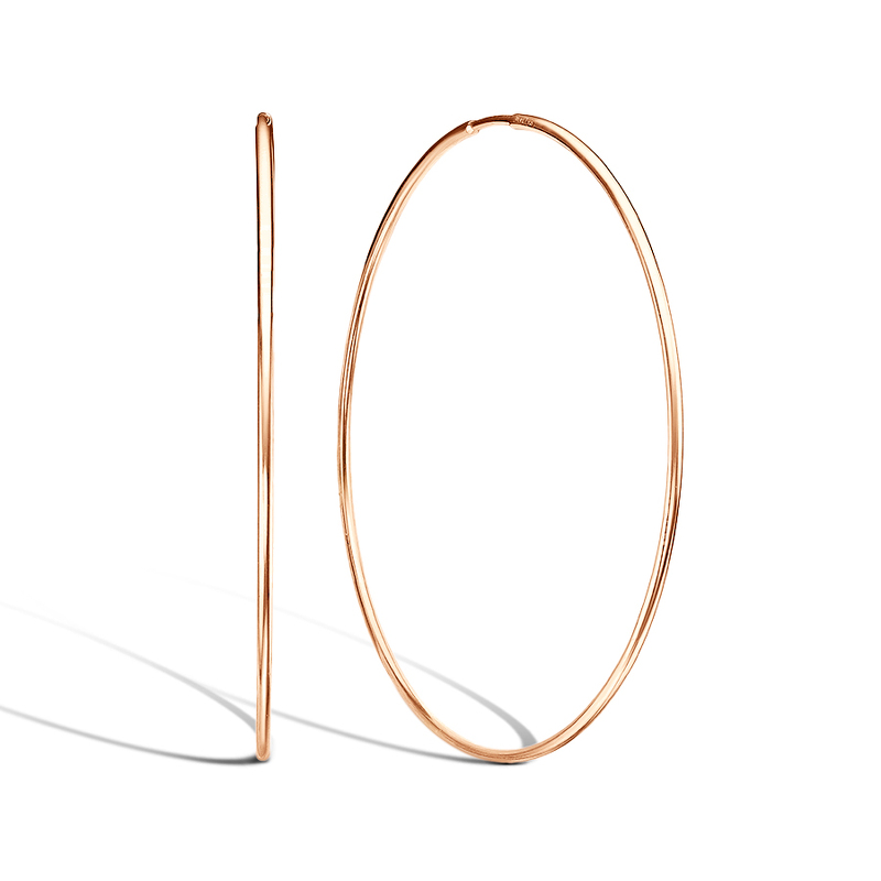 Серебряные серьги-конго «б/к»