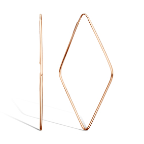 Серебряные серьги-конго «б/к»