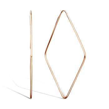 Серебряные серьги-конго «б/к»