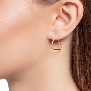 Серебряные серьги-конго «б/к»