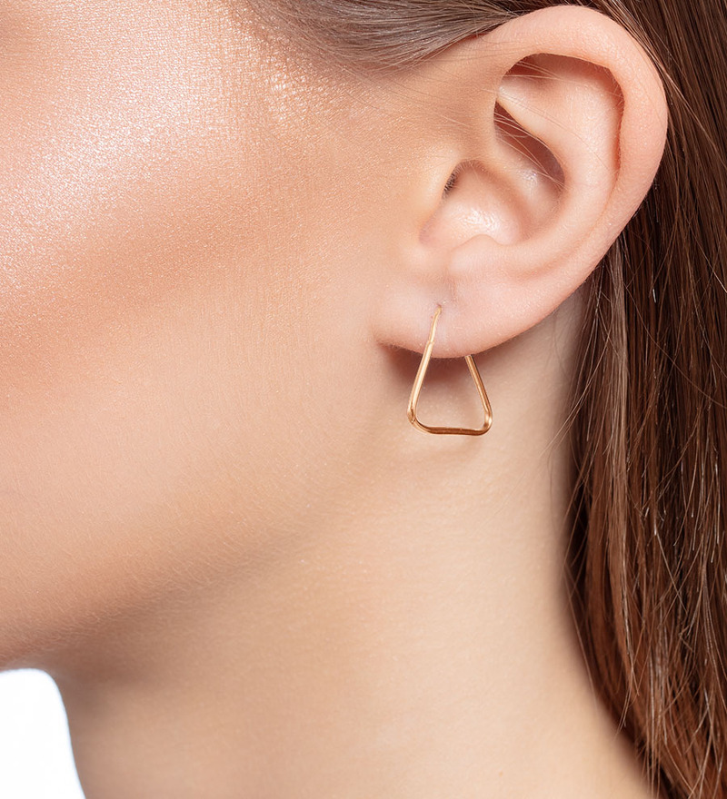 Серебряные серьги-конго «б/к»