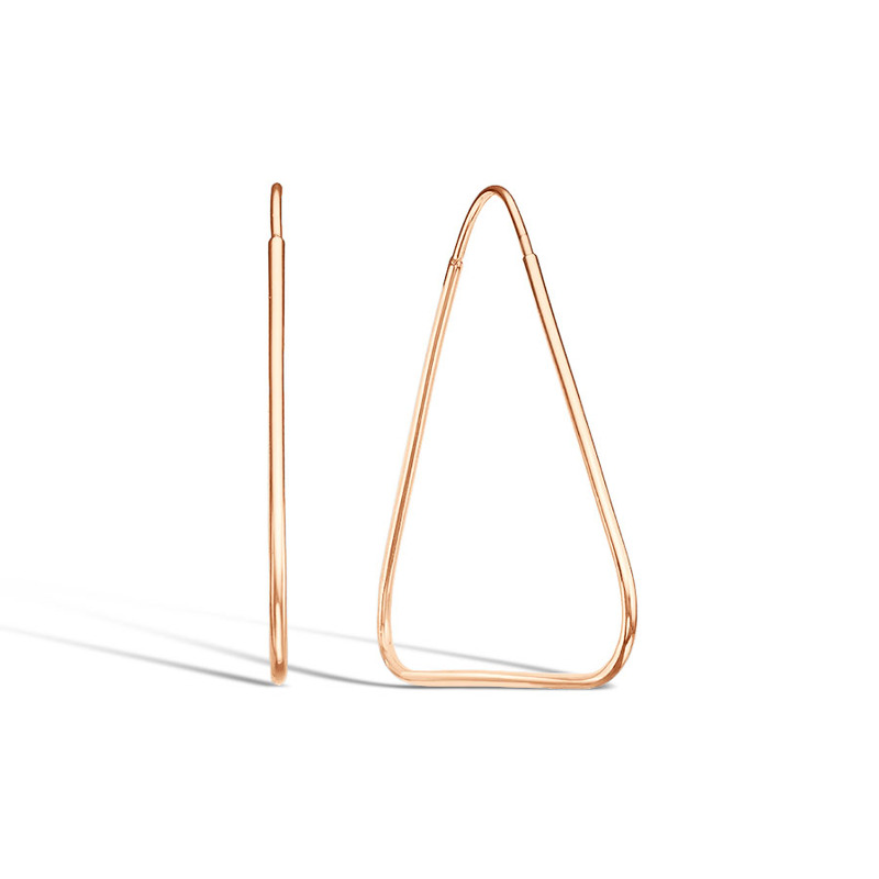 Серебряные серьги-конго «б/к»