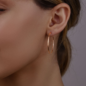 Серебряные серьги-конго «б/к»