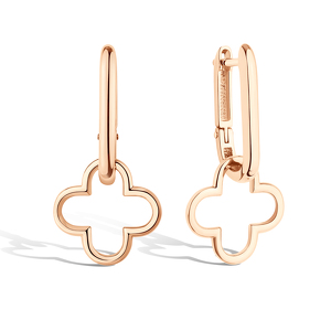 Серебряные серьги «Четыре лепестка удачи»