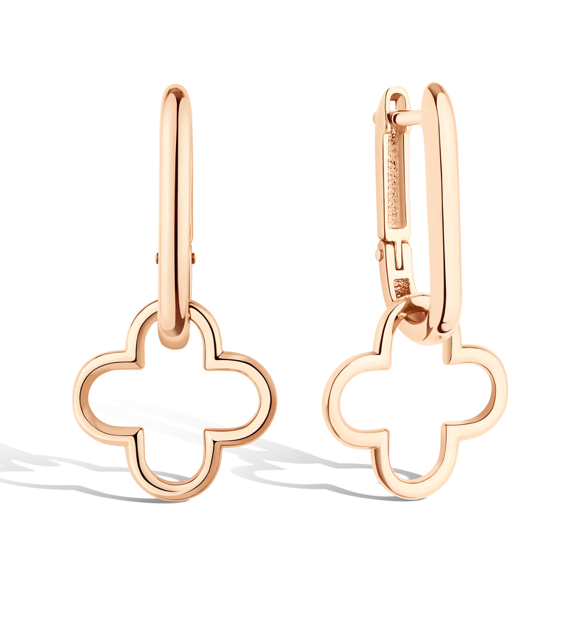 Серебряные серьги «Четыре лепестка удачи»